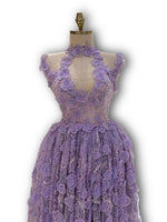 Load image into Gallery viewer, Delicate 3D beaded floral dress