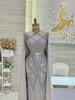 Load image into Gallery viewer, Elegant dress suitable for galas, parties, or special events.