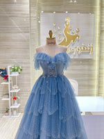 Load image into Gallery viewer, A stunning, knee-length dress with delicate lace details, ideal for celebrating an engagement