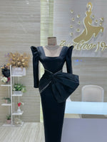 Load image into Gallery viewer, Custom-made party dress designed to flatter your figure.