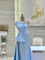 Load image into Gallery viewer, A stunning, knee-length dress with delicate lace details, ideal for celebrating an engagement