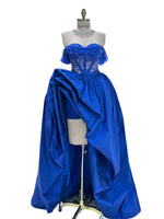 Load image into Gallery viewer, A flowing, sleeveless maxi dress in a soft, shimmering fabric, perfect for a summer evening