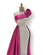 Load image into Gallery viewer, Custom-made party dress designed to flatter your figure.