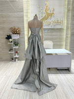 Load image into Gallery viewer, Haute Couture Elegance: A hand-crafted, floor-length gown in white, perfect for a bride on her wedding day.