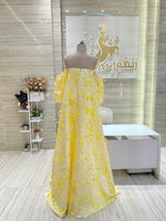 Load image into Gallery viewer, A unique, blue, single-cloche dress crafted with love, perfect for a family gathering.
