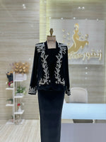 Load image into Gallery viewer, A stunning, knee-length dress with delicate lace details, ideal for celebrating an engagement