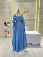 Load image into Gallery viewer, A shimmering, silver, sleeveless gown with a flowing skirt, perfect for a formal event.exclamation