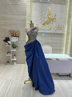 Load image into Gallery viewer, A stunning, knee-length dress with delicate lace details, ideal for celebrating an engagement