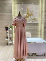 Load image into Gallery viewer, A unique, blue, single-cloche dress crafted with love, perfect for a family gathering.