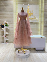 Load image into Gallery viewer, Custom-made party dress designed to flatter your figure.