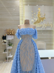 Elegance and glamour in the sky-blue