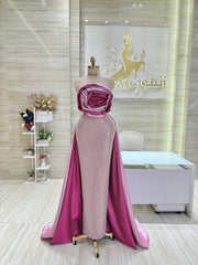 Custom-made party dress designed to flatter your figure.