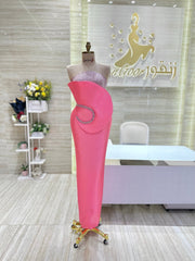 A comfortable and stylish knee-length dress with sleeves, perfect for a family gathering