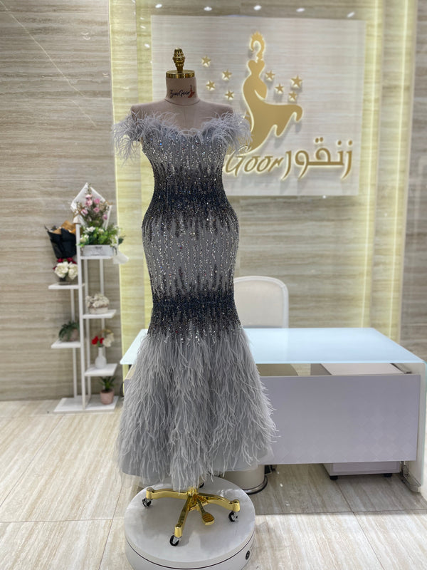 Custom-made evening dress
