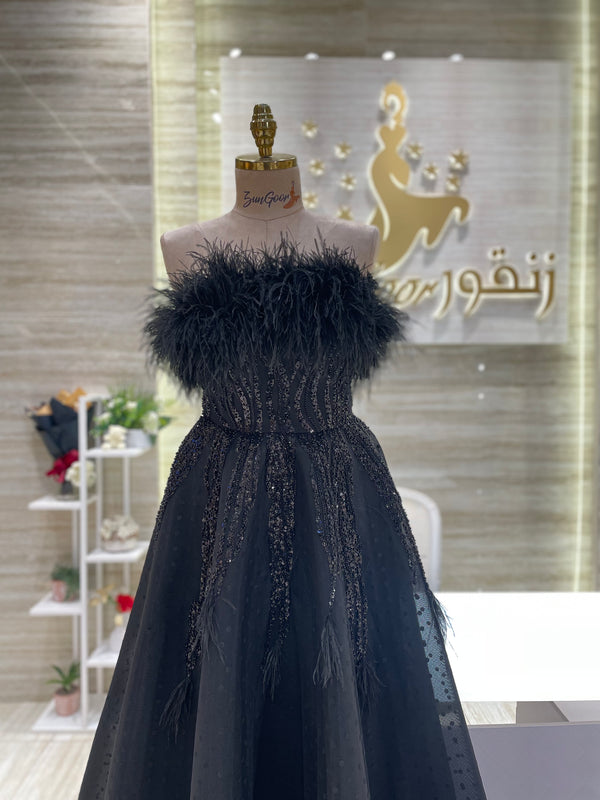 Custom-made evening dress