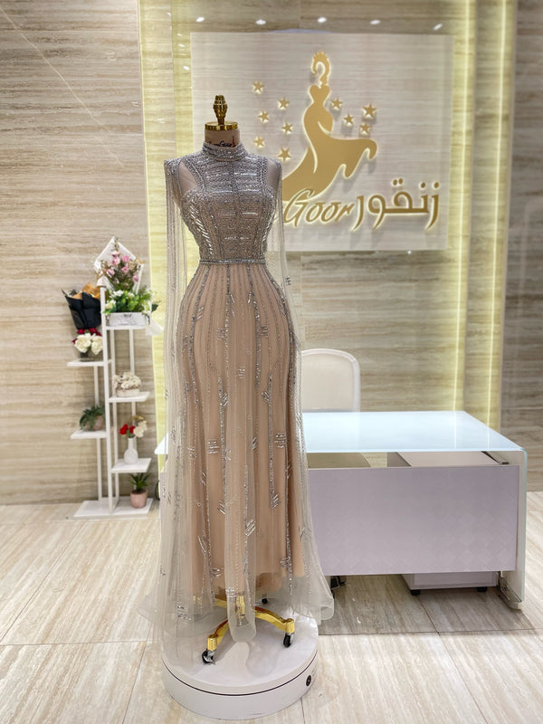 Custom-made evening dress